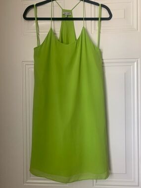 Naked Zebra Vibrant Green Mini Sundress Size M